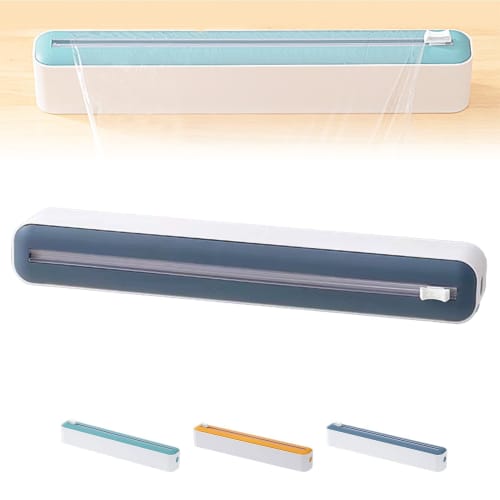 

FujiFrugal Wrap Dispenser, Wrap Cutter, Slide, Food Wrap Dispenser, Film Dispenser, Smooth Cutting, Food Wrap Case, Reusable Kitchen, Slide Cutter, Bi