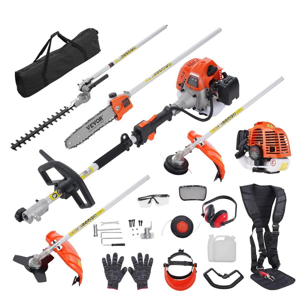 5-in-1 Multi-Functional Trimming Tools Gas Hedge Trimmer 26CC Weed Eater