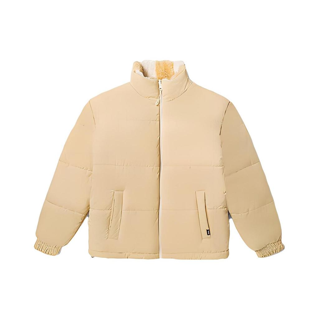 Vans Schachbrett Stehkragen Warme Wendbare Jacke Damenjacke Off-White VN000F8YDJR