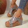 Pitched Heel Thick-soled Large-sized Sandals, 2025 Summer New Casual and Fashionable Sandals, Rivet Roman Women's Sandals 36-43