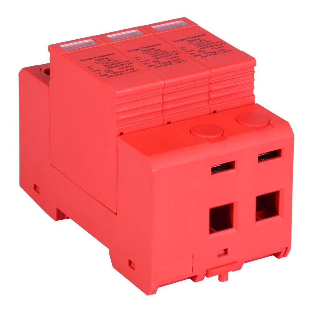 1000VDC Lightning Protection Arrester 40A Voltage Arrester Device  DC Power System