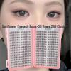 Sunflower Lash Book: Natural Look, Large Capacity, Light False Eyelash Glue, Lazy Segmented Style.