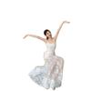 French Mint Green Lace Suspender Dress, New Summer Style, Elegant Waist-Cinching, Slimming, Seaside Resort Style A-Line Dress