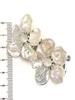 Freshwater Pearl White Flower Moonstone Earrings with Silicone Cover Natural Stone Power Stone A1099 [Cherry]
