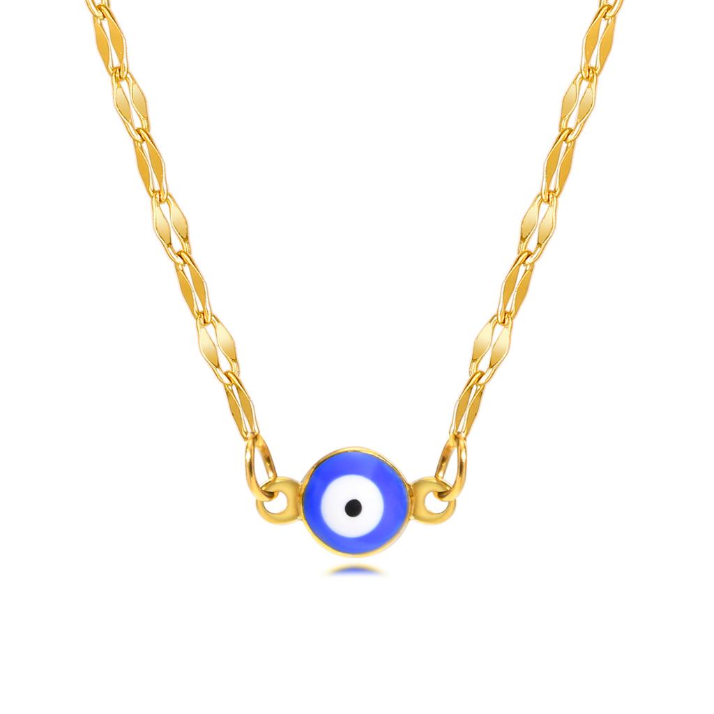 Evil Eye Necklace for Women,Tiny Turkey Blue Eye Pendant ,Protection Nazar Amulet Protection Jewelry