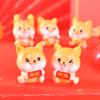 New Year's Cute Cartoon Lucky Dog Desktop Decoration Car Center Console Puppy Resin Handicraft