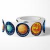 Lovely Solar System Stickers Realistic Planet Adhesive Round Labels for DIY Card School Birthday Party Classroom 500PCS
