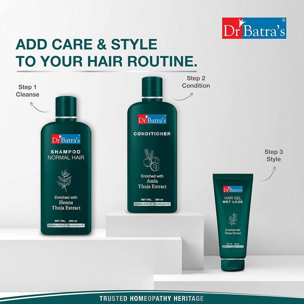 Dr. Batra's Vlasový gel pro muže S dlouhotrvající mokrým vzhledem, fixací a leskem Pro denní styling 100 g