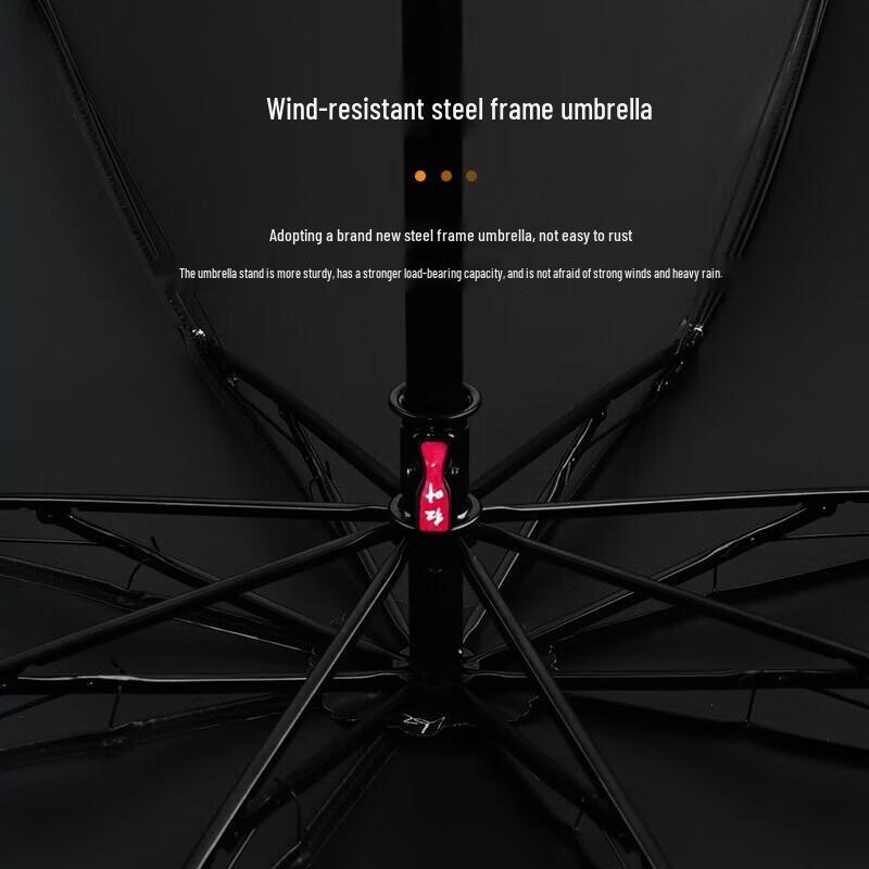 Automatic 3-Fold Ginkgo UV Sun & Rain Umbrella