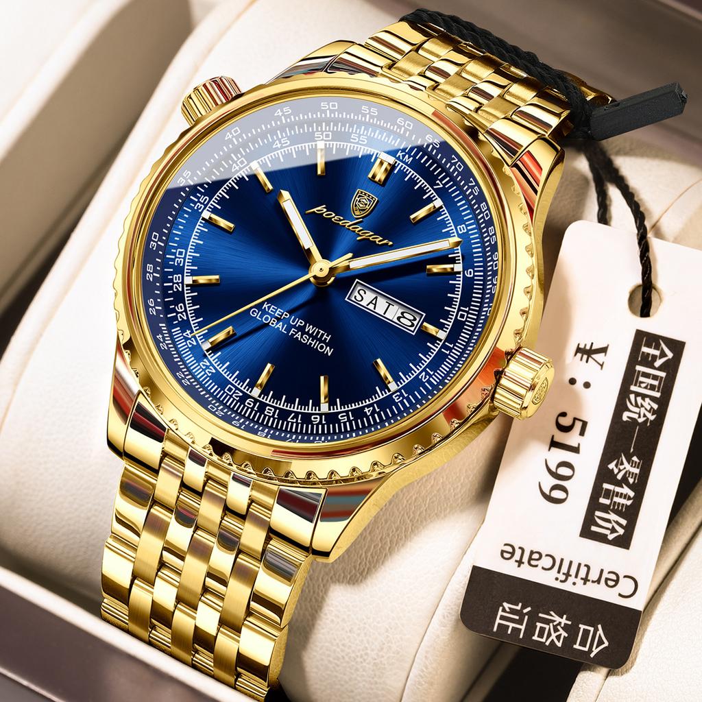 Fashion Large Dial Men'S Watch Casual Waterproof Quartz Watch