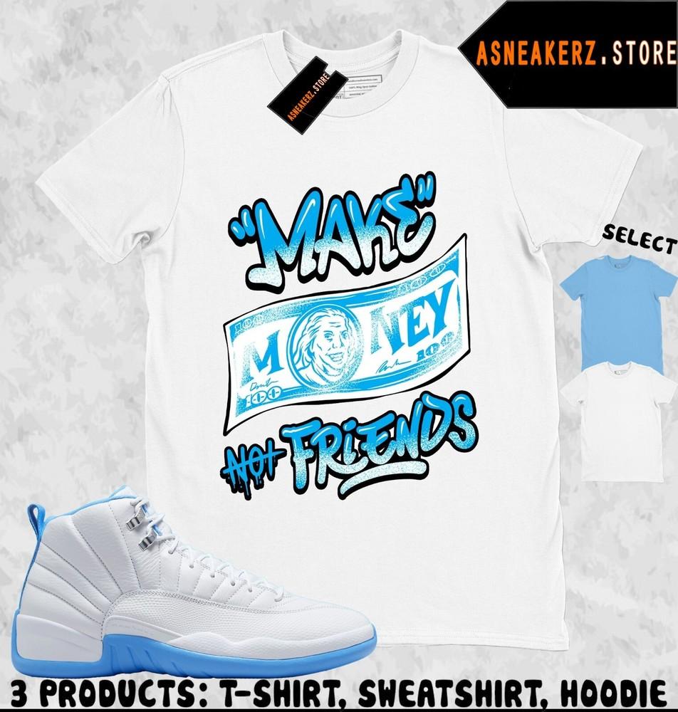 Футболка в тон AJ 12 Melo Denver Nuggets Для кроссовок Зарабатывай деньги, а не друзей Унисекс Футболка L