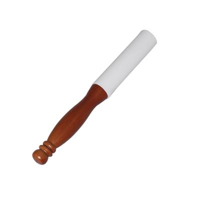 Weiß Gummihammer-Stabschläger für Kristall-Klangschale, professioneller Klangschalenschläger mit Gummiring, Meditationsschalen-Zubehör