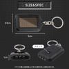 Kaido Electronics LED Keychain Disaster Set of 6 Colors Flashlight, Solar-Powered, Handy, Preparedness, Outdoor, Small, Lightweight, Compact,