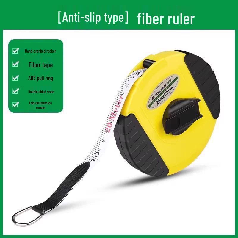 Thickened Drop-Proof Fiber Tape Measure for Engineering Surveys - 10/20/30/50m