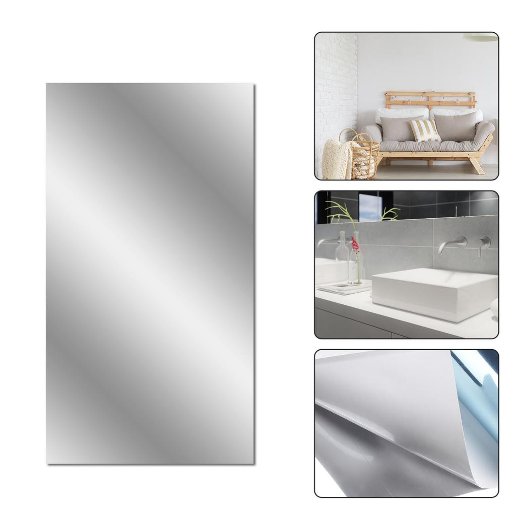 Foil Wall Mirror Mirror Wall Sticker Mirror Self-adhesive Waterproof