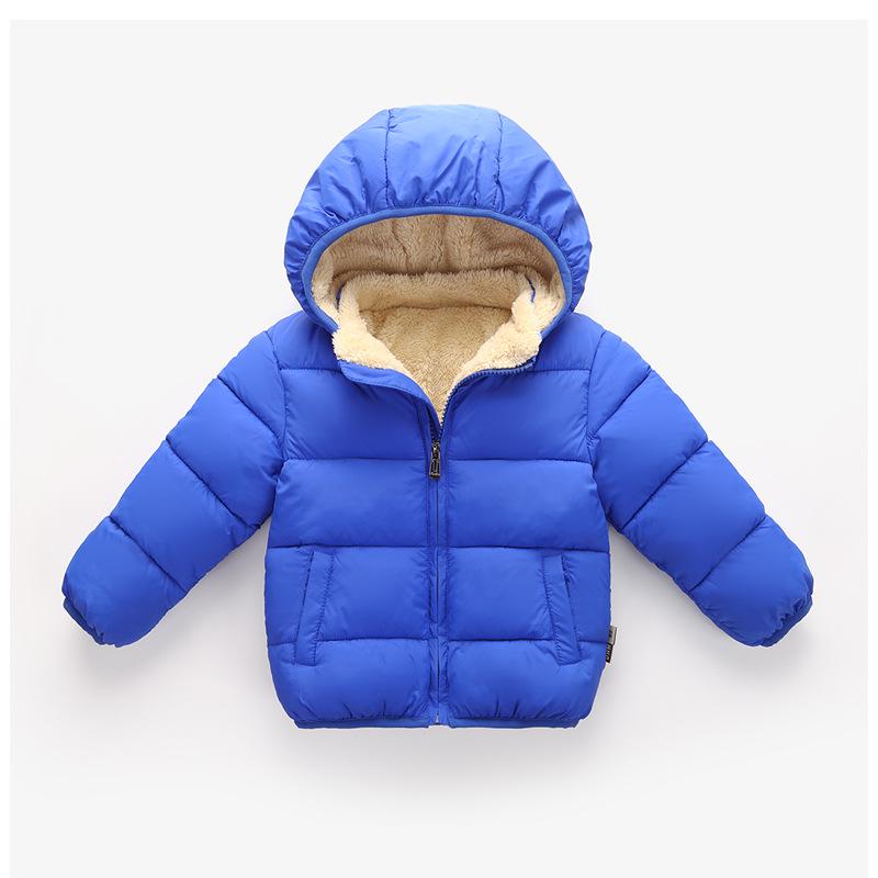Kinder Fleece-gefütterte Baumwolljacke - Jungen und Mädchen Daunenjacke, Dicke Oberbekleidung
