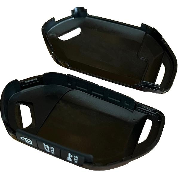 Car ABS Plastic Key Fob Cover Silicone Button Key Shell Fit for Kia Key Protective Cover Fit for 2023 2024 2025 Kia Telluride Sorento (Black)