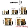 Flat Printing Jit Curtains Without Rod Floral Feline Duo Popular Window Treatment Semi Sheer Set Of 2 Made Polyester