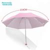 UV Protection Umbrella, Three-Fold Silver Coating Sun Umbrella, Shade Umbrella, 57*8 Ribs, Peach Pink