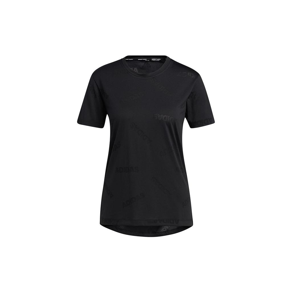 Adidas Aeroknit Tee Performance Short Sleeve Women Tops Black GQ9428
