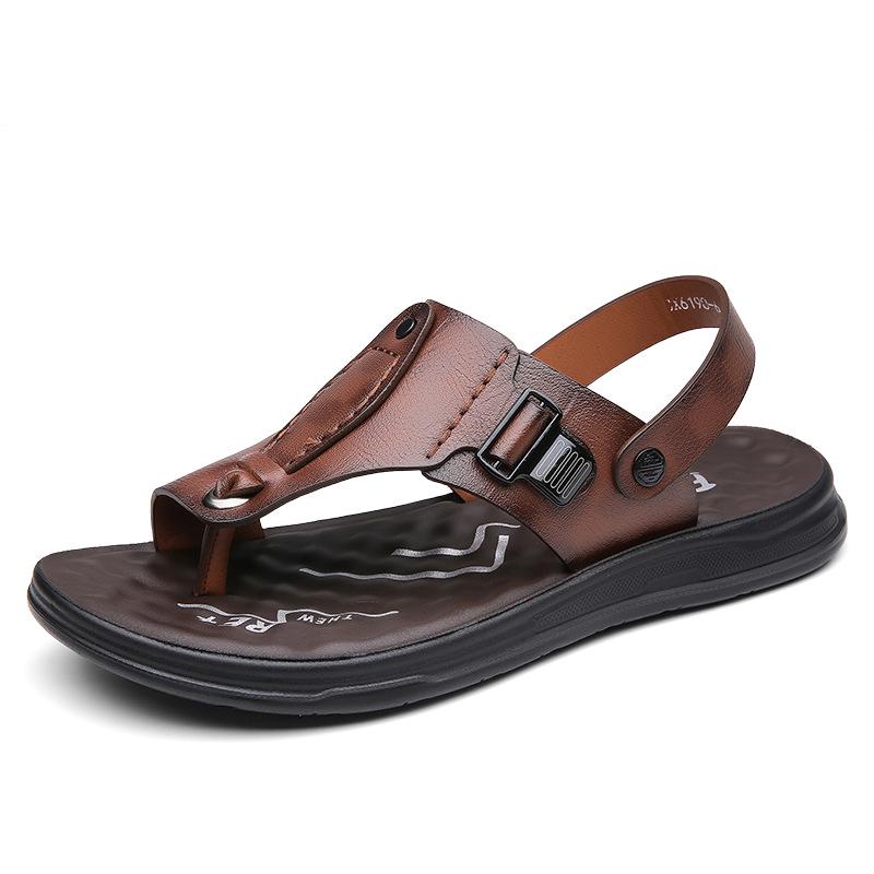 Men's Big Size Summer Sandals: Soft Sole, Non-Slip, Outdoor Flip-Flops, Two-Way Beach Shoes, Sizes 45-48