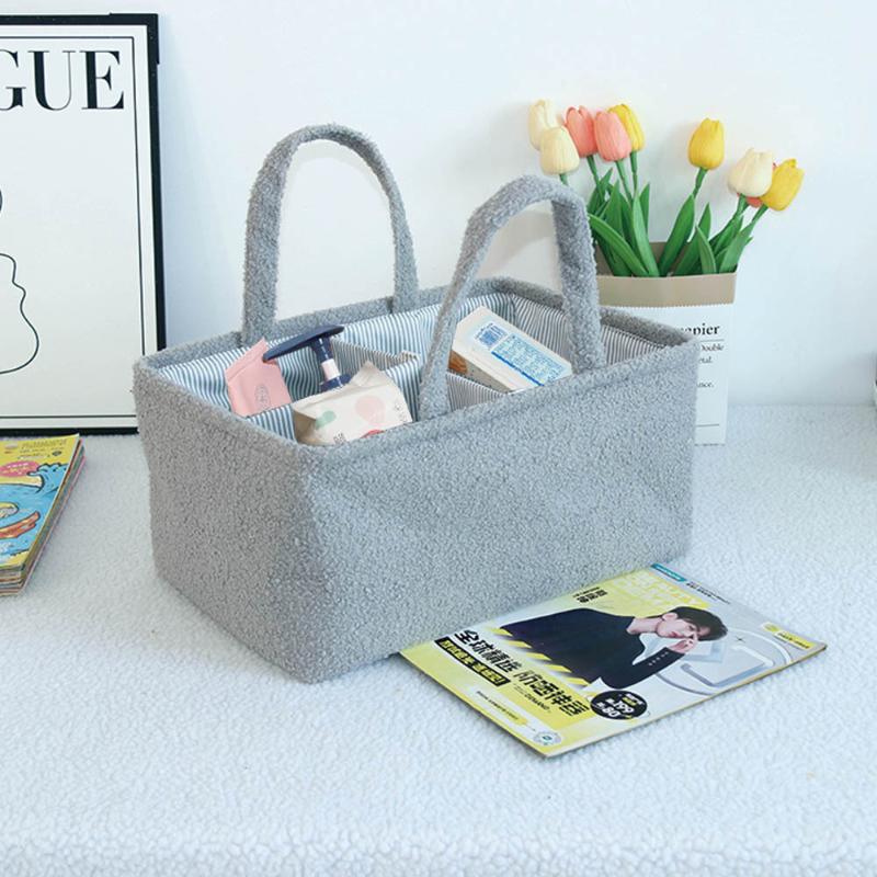 Felt Baby Diaper Caddy Organizer Bag Baby Diaper Bag Baby Shower Gift Nursery Storage Basket