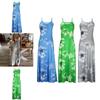 Women's Oversized Floral Printed Sleeveless Maxi Dress For Summer Holidays