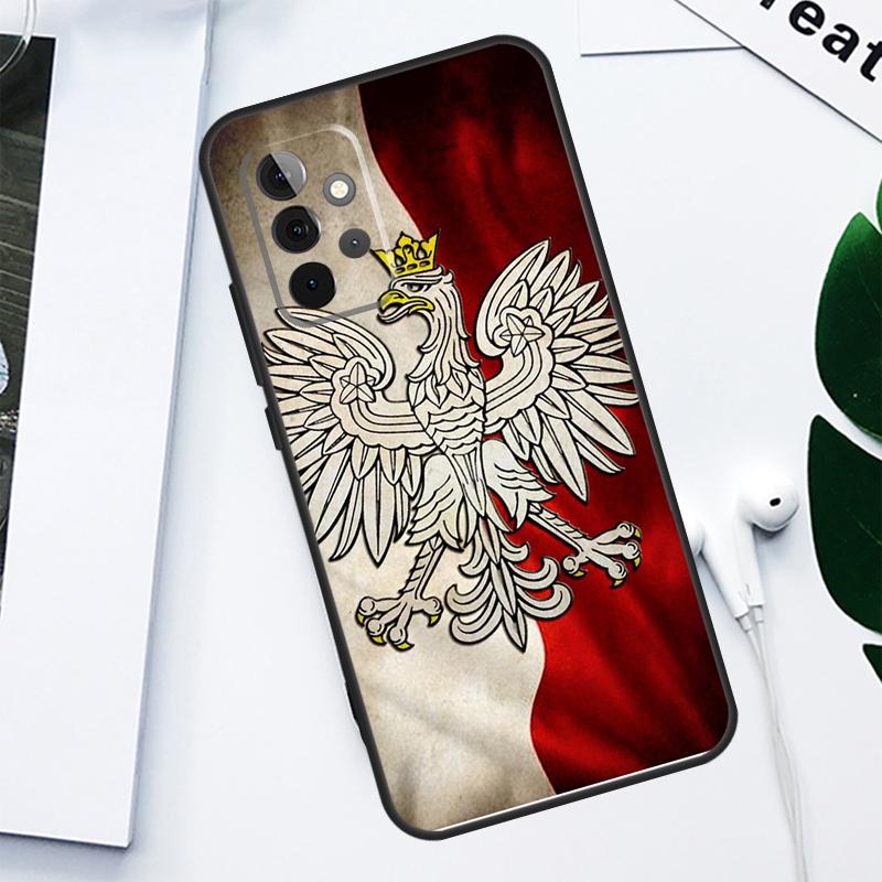 Poland Flag For Samsung Galaxy A52 A22 A32 A54 A34 A14 A55 A35 A15 A53 A33 A13 A05 A06 A16 Phone Case