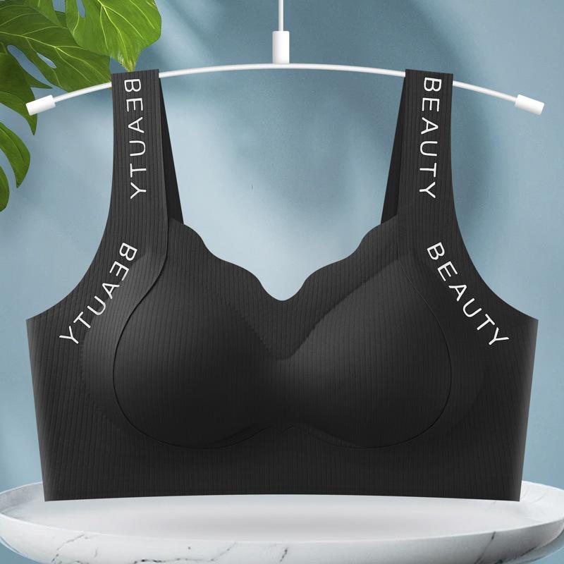 Hot-selling Women's Shockproof Wire-free Comfortable Seamless Support Bra with Beautiful Back