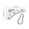 Multifunctional Wild Turkey Spur Gauge Portable Durable Turkey Spur Measure Ruler Compact Precision Measurement Tool With Buckle