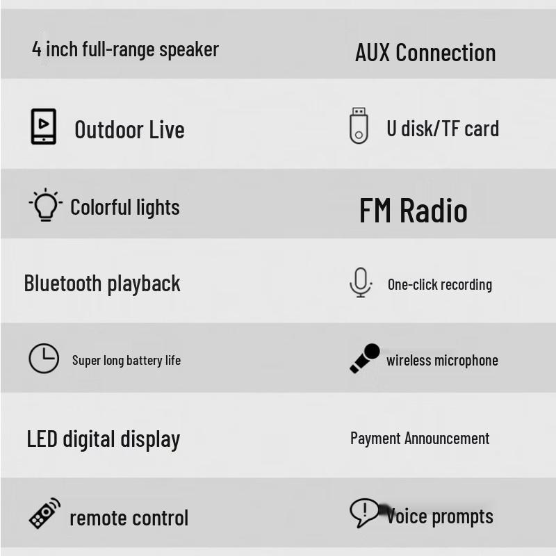 Newman K112 Portable Bluetooth Karaoke Speaker
