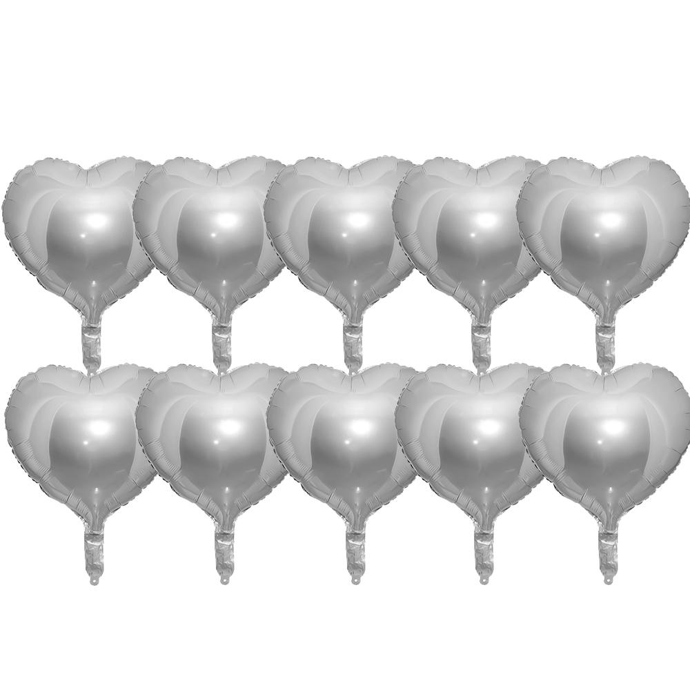 10/1Pcs Heart Shaped Foil Balloons Red Gold Love Shining Aluminum Film Balloon Baby Shower Wedding Birthday Party Decor Supplies