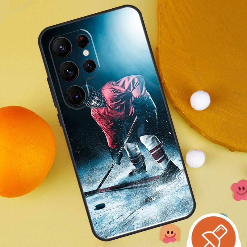 Ice Hockey Rink Phone Case For Samsung Galaxy S25 Ultra S23 S22 S21 Ultra S9 S10 S20 Plus S24 FE Funda Cover