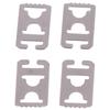 4Pcs Metal No Tie Flat Shoelaces Buckle Shoe Decorations Lazy Shoe Lace