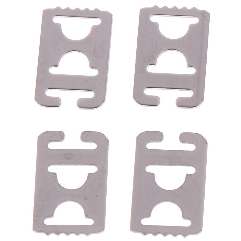 4Pcs Metal No Tie Flat Shoelaces Buckle Shoe Decorations Lazy Shoe Lace