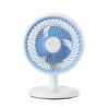 Compact Soundless Electric Desktop Fan with Large Airflow and Oscillating Head