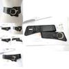 Womens Wide Elastic Waist Belt For Dresses And Coats With Cshaped Buckle And Stitching Design