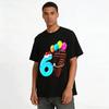 Kids 6th Birthday Party Themed Printed Top Pure Cotton T-shirt