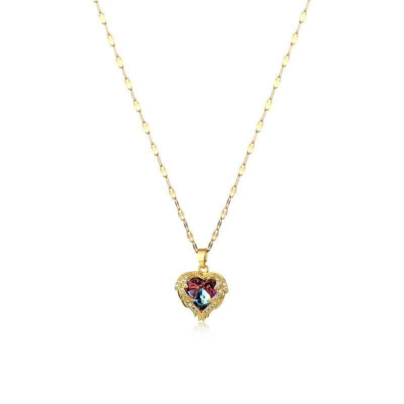 Collana Estiva da Donna in Acciaio di Titanio 18k, Raffinata e Inossidabile - Semplice, Versatile Catena per la Clavicola