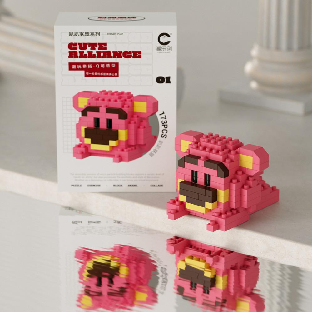 King Monkey The Santa Claus Cartoon Figures Micro Blocks Toy For Creative Play