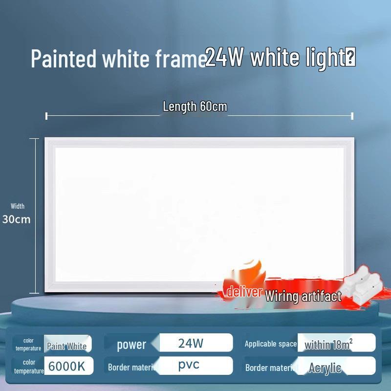 Aluminum Recessed Ceiling Light Panel for Kitchen & Bathroom