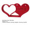 Valentine's Day Heart Decoration 3D Printed Romantic Heart-to-Heart Statue Red Love Heart Tiered Tray Table Sign for Anniversary Wedding Gifts