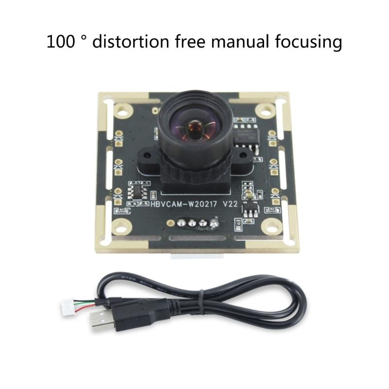 USB 1280x720 OV9732 Video Camera Module 1MP 72/100 Adjustable Manual-focus Lens Monitoring Module Plug and Use