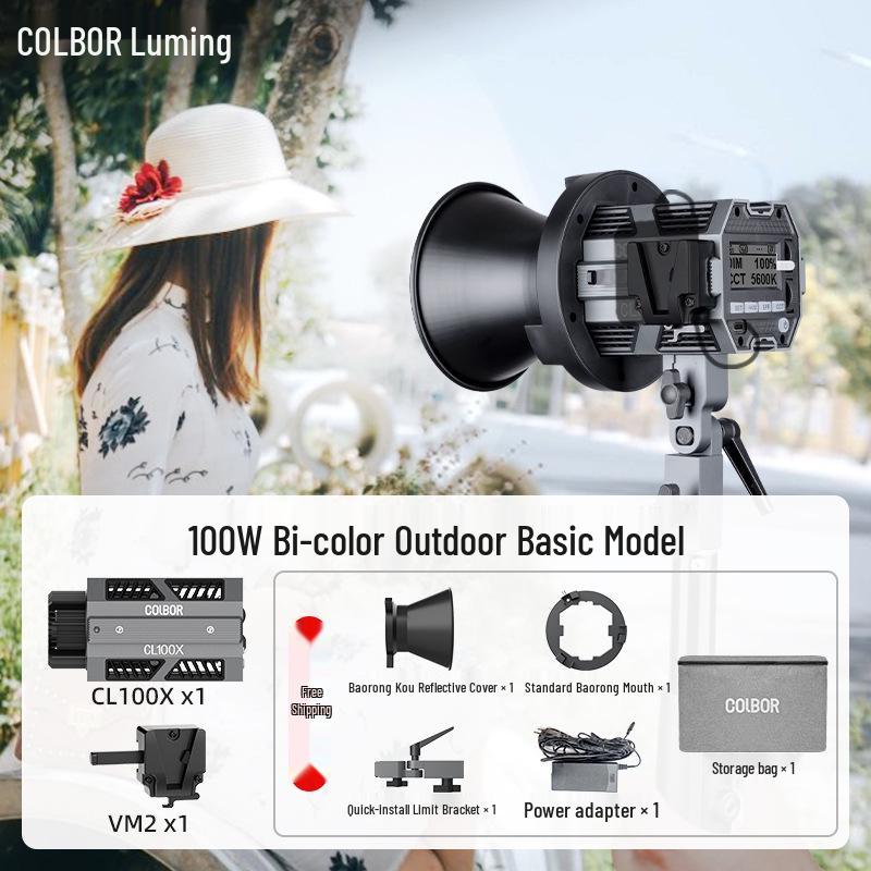8Colbor CL100X Bi-Color LED Photography Light for Studio Video