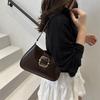 Borsa da ascella di nicchia da donna retrò nuova moda borsa a tracolla texture grande capacità squisita borsa a tracolla