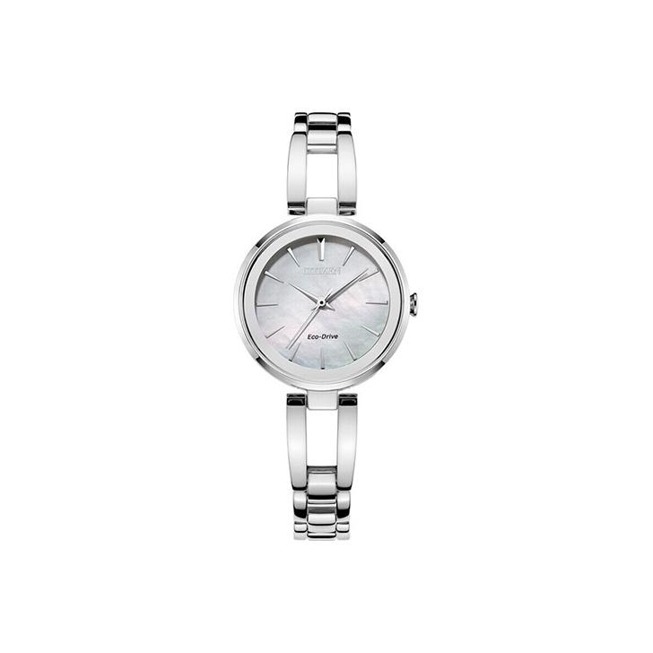 

CITIZEN Ecology Drive Collection Light Powered Quartz Movement Stainless Steel Strap Watch EM0631-83D Silver Strap