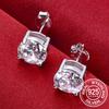 0.5-2 Carat 8.0mm D Color Moissanite 100%   Copper Stud Earrings For Women Top Quality Sparkling Wedding Jewelry