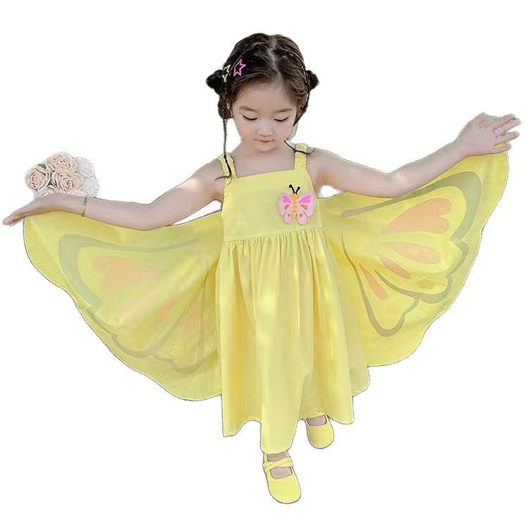 Sommer Prinzessinnenkleid für Mädchen mit süßer Schleife Trägerloses Kleid