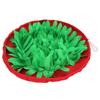 Dog Sniffing Pad Prevent Slip Boredom Relief Interactive Adjustable Pet Feeding Snuffle Bowl Mat for Puppy CatsRed