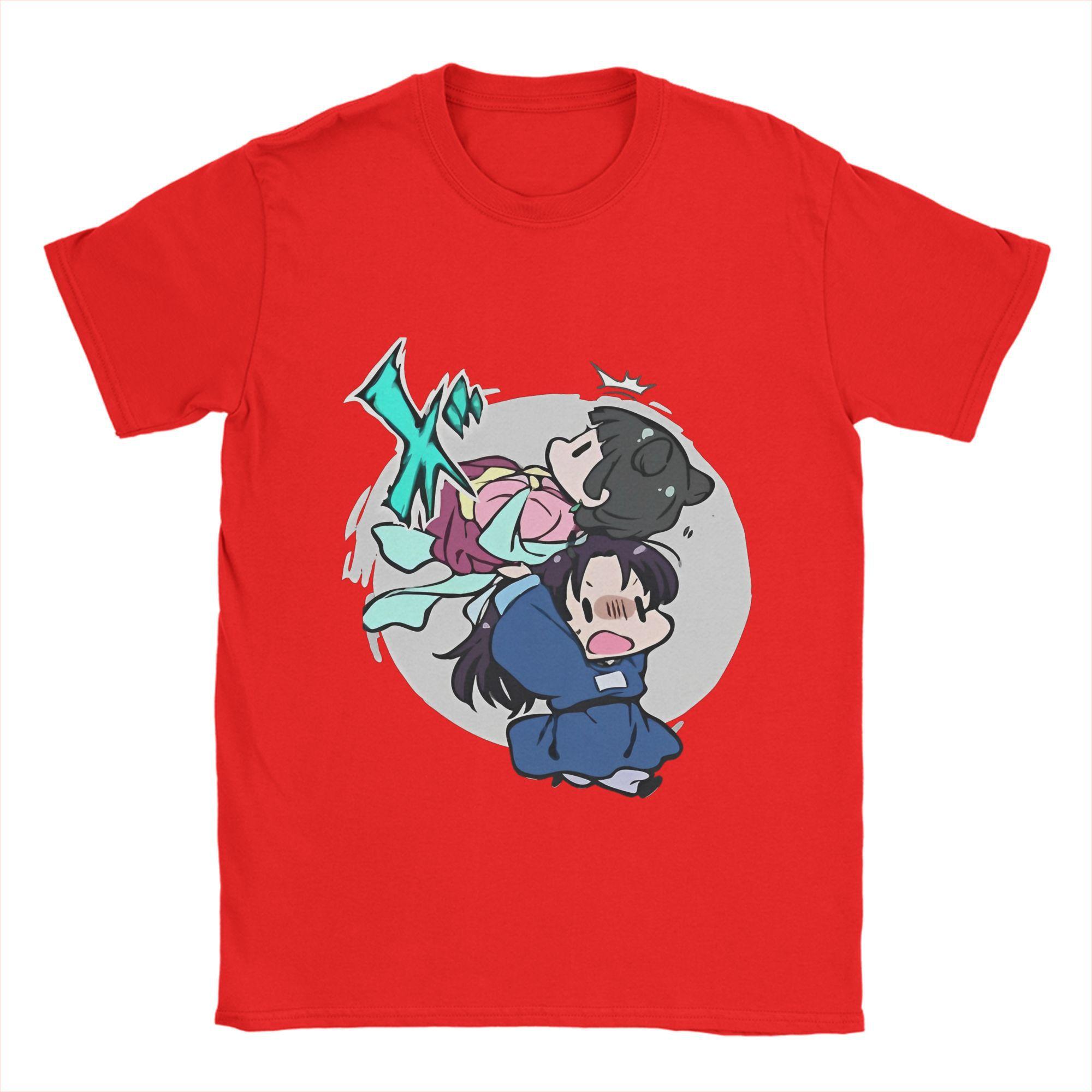 

Men s T-Shirts Kusuriya no Hitorigoto Funny Pure Cotton Tees Sleeve Maomao x Jinshi T Shirts Crew Neck Clothes Birthday Gift S